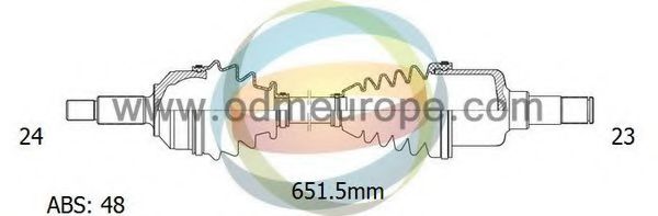 Приводной вал ODM-MULTIPARTS 18-091441