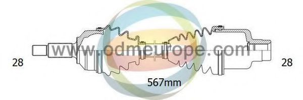 Приводной вал ODM-MULTIPARTS 18-012820