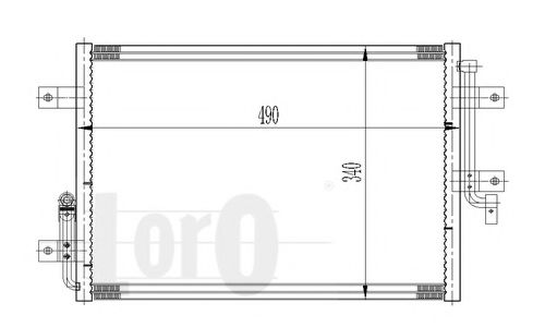 Конденсатор, кондиционер LORO 016-016-0019