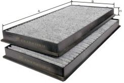 Фильтр, воздух во внутренном пространстве GOODWILL AG 308 2K CFC