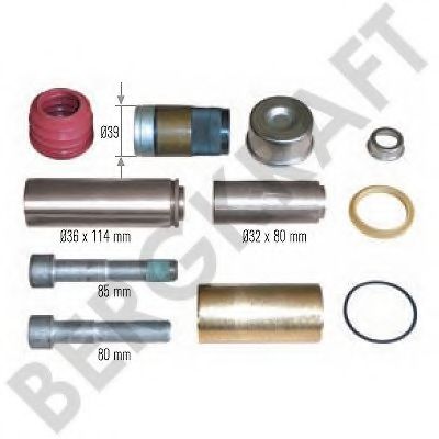 Ремкомплект, тормозной суппорт BERGKRAFT BK1600202AS