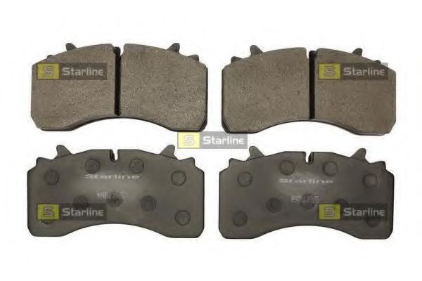 Комплект тормозных колодок, дисковый тормоз STARLINE BD T008