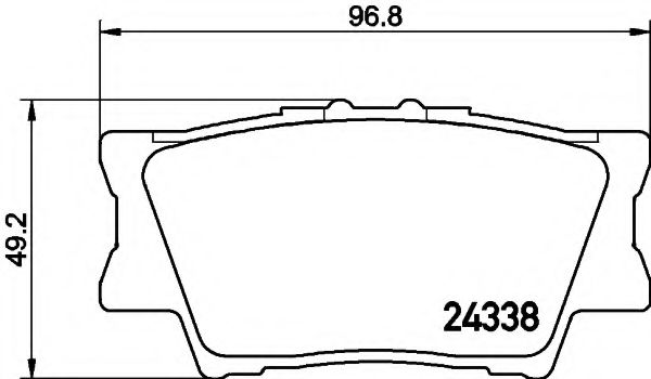 Комплект тормозных колодок, дисковый тормоз COBREQ N-1469