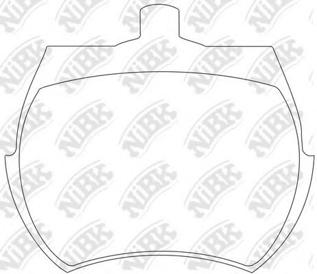Комплект тормозных колодок, дисковый тормоз NiBK PN0101