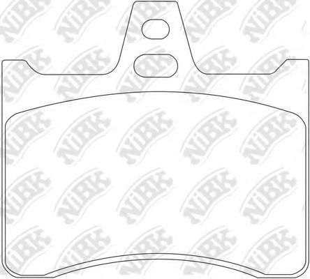 Комплект тормозных колодок, дисковый тормоз NiBK PN0133