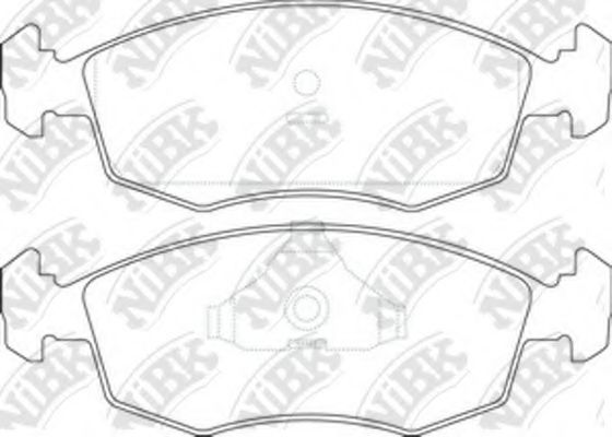 Комплект тормозных колодок, дисковый тормоз NiBK PN0255
