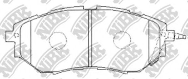 Комплект высокоэффективных тормозных колодок NiBK PN7499S