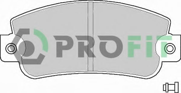 Комплект тормозных колодок, дисковый тормоз PROFIT 5000-0346