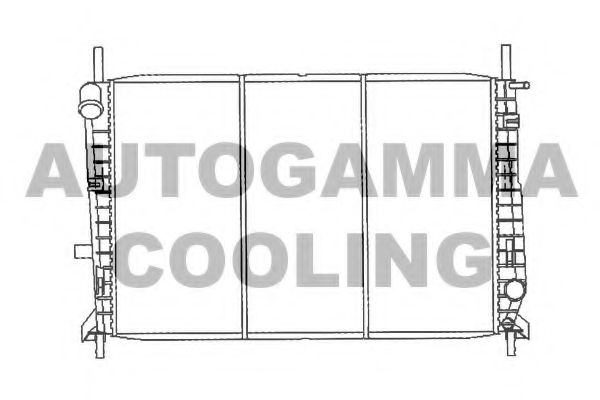 Радиатор, охлаждение двигателя AUTOGAMMA 100372