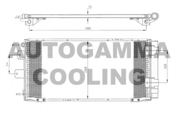 Конденсатор, кондиционер AUTOGAMMA 105035