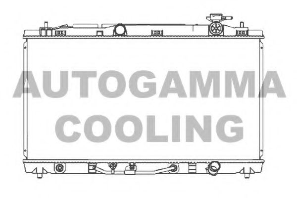 Радиатор, охлаждение двигателя AUTOGAMMA 107062