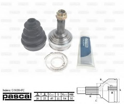 Шарнирный комплект, приводной вал PASCAL G1K004PC