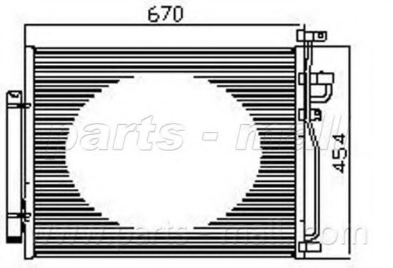 Конденсатор, кондиционер PARTS-MALL PXNCC-038