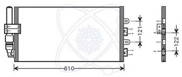 Конденсатор, кондиционер ELECTRO AUTO 30F0087