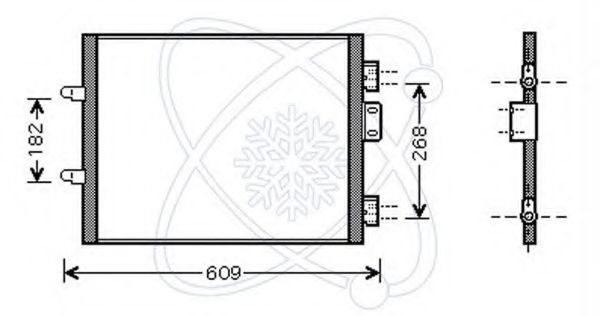 Конденсатор, кондиционер ELECTRO AUTO 30R0060