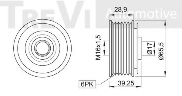 Механизм свободного хода генератора BERTOLOTTI 94012