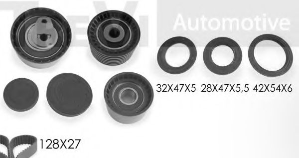 Комплект ремня ГРМ TREVI AUTOMOTIVE KD1244S1