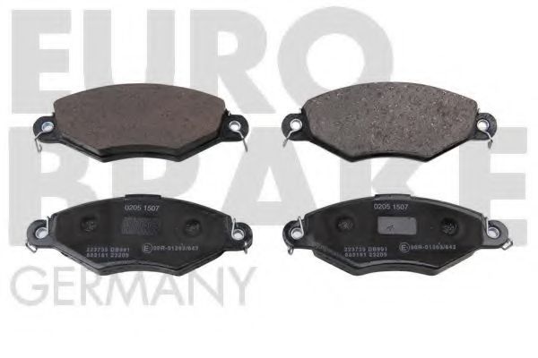 Комплект тормозных колодок, дисковый тормоз EUROBRAKE 5502223735