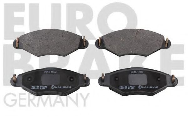 Комплект тормозных колодок, дисковый тормоз EUROBRAKE 5502223739