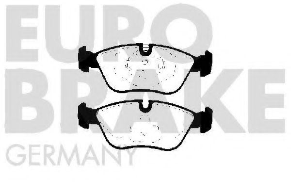 Комплект тормозных колодок, дисковый тормоз EUROBRAKE 5502224812
