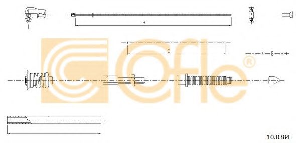 Тросик газа COFLE 10.0384