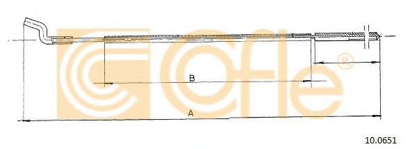 Тросик газа COFLE 100651