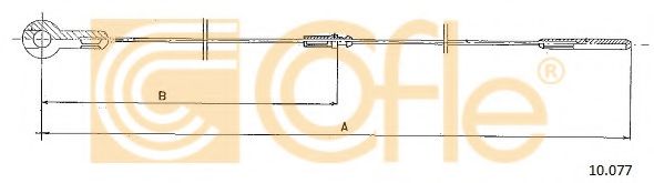 Тросик газа COFLE 10077