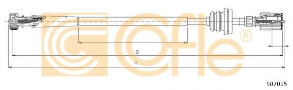 Тросик спидометра COFLE S07015