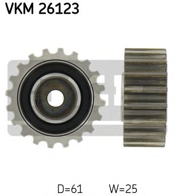Паразитный / Ведущий ролик, зубчатый ремень SKF VKM 26123