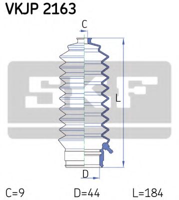 Комплект пылника, рулевое управление SKF VKJP 2163