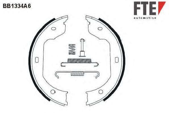 Комплект тормозных колодок, стояночная тормозная система FTE BB1334A6