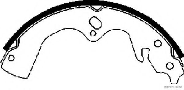 Комплект тормозных колодок HERTH+BUSS JAKOPARTS J3500307