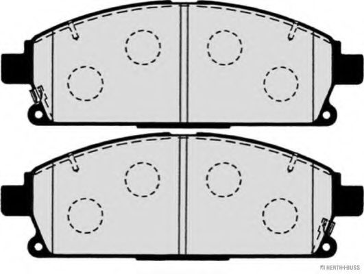 Комплект тормозных колодок, дисковый тормоз HERTH+BUSS JAKOPARTS J3601071