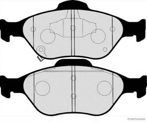 Комплект тормозных колодок, дисковый тормоз HERTH+BUSS JAKOPARTS J3602122