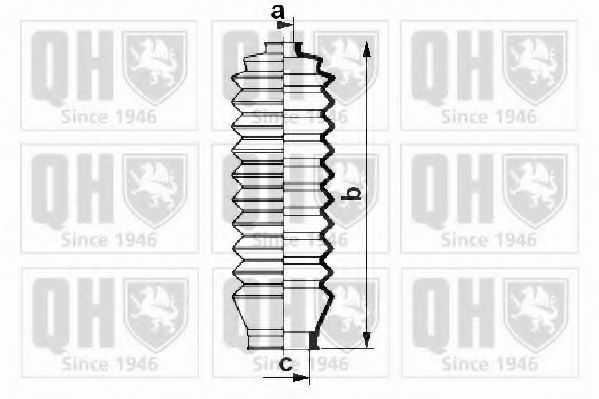 Комплект пылника, рулевое управление QUINTON HAZELL QG1395
