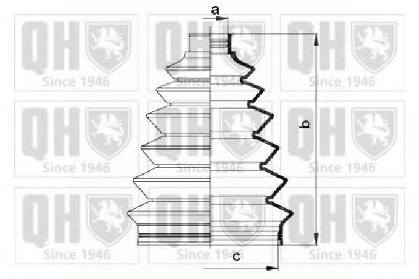 Комплект пылника, приводной вал QUINTON HAZELL QJB869