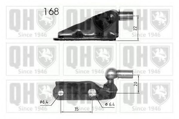 Газовая пружина, крышка багажник QUINTON HAZELL QTS840285