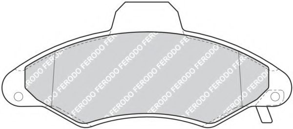 Комплект тормозных колодок, дисковый тормоз FERODO FDB1276