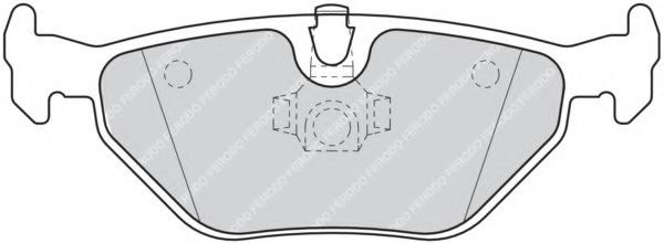 Комплект тормозных колодок, дисковый тормоз FERODO 21935