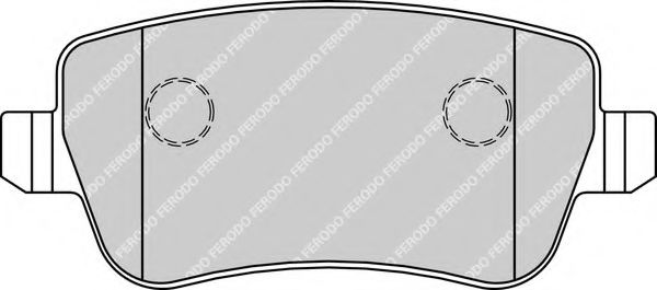 Комплект тормозных колодок, дисковый тормоз FERODO FDB1797