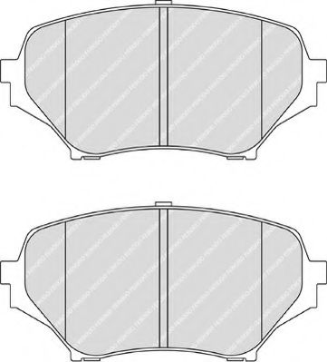 Комплект тормозных колодок, дисковый тормоз FERODO FDB1893