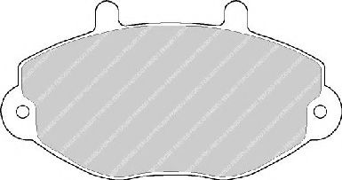 Комплект тормозных колодок, дисковый тормоз FERODO 21469