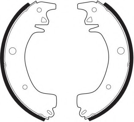 Комплект тормозных колодок FERODO FSB214
