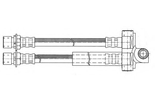 Тормозной шланг FERODO FHY2343