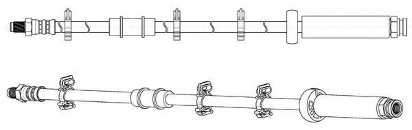 Тормозной шланг FERODO FHY2769