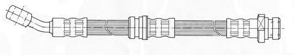 Тормозной шланг FERODO FHY3140