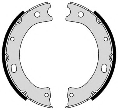 Комплект тормозных колодок, стояночная тормозная система BREMBO S 56 535
