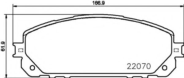 Комплект тормозных колодок, дисковый тормоз MINTEX MDB3789