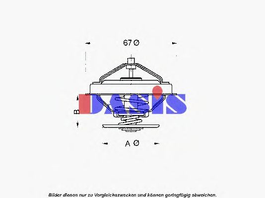 Термостат, охлаждающая жидкость AKS DASIS 751877N