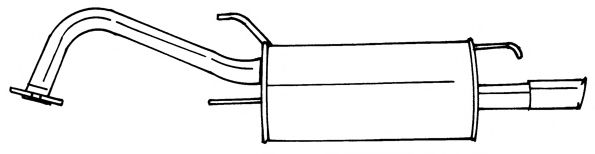 Глушитель выхлопных газов конечный AKS DASIS SG24605